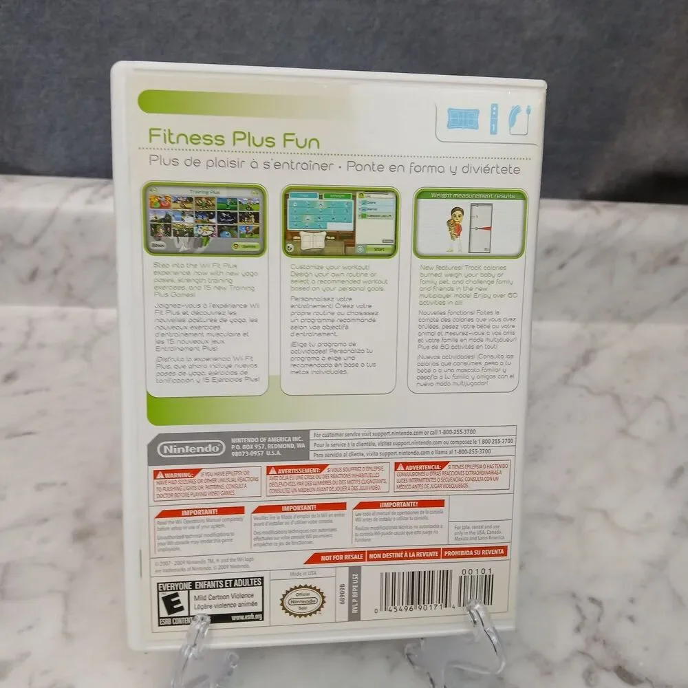 Wii Fit Plus Nintendo Wii Video Game Fitness Exercise Activities